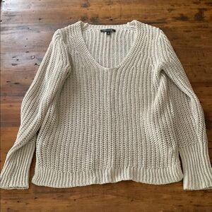 Banana Republic 100% Italian Linen Coastal Cool Loose Knit Sweater Sz S